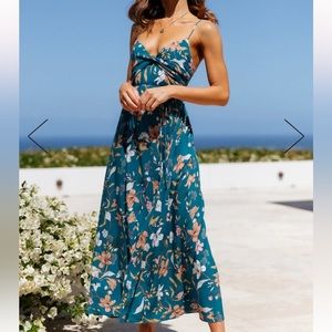 Hello Molly LADY LIKE YOU MIDI DRESS - TEAL